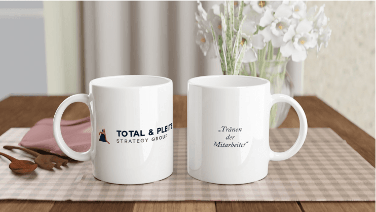 Total & Pleite – Executive Mug | Edition: „Tränen der Mitarbeiter“